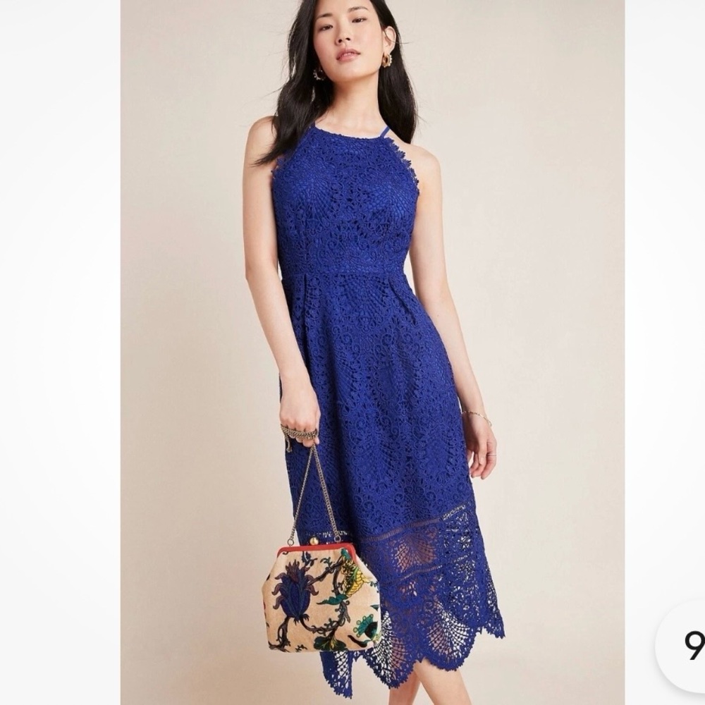 Anthropologie Eri + Ali Ava Lace Midi Dress